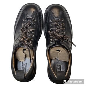 Men's Born Prophet Black Leather Lace-Up Oxford Dress Shoes - 14